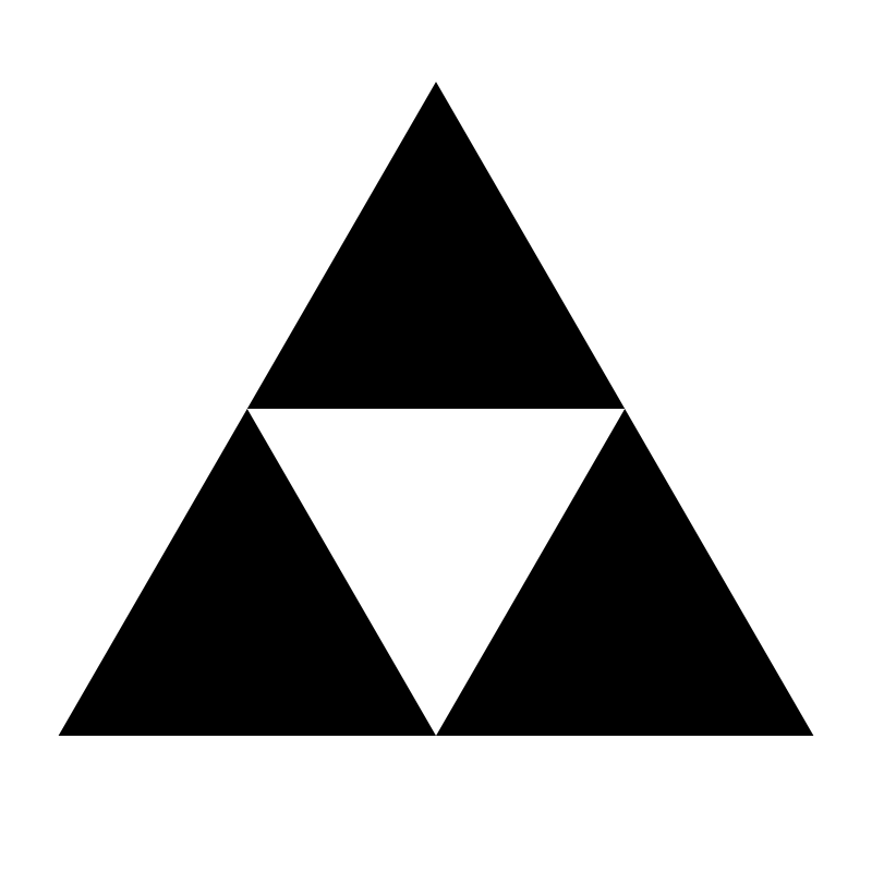 level one sierpinski triangle