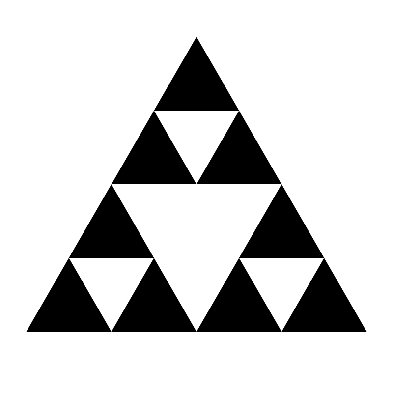 level two sierpinski triangle