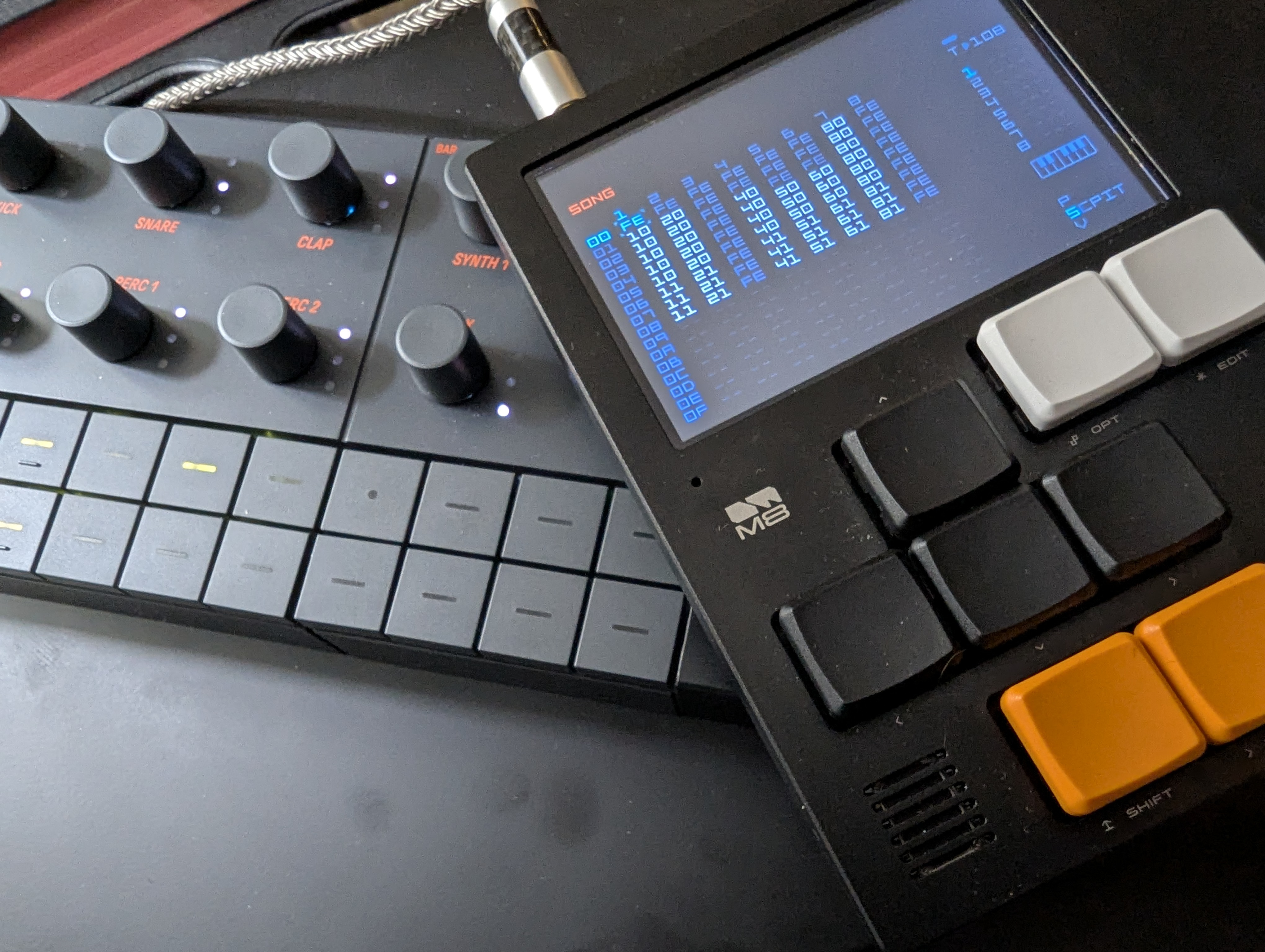 the M8 and Seqtrak
