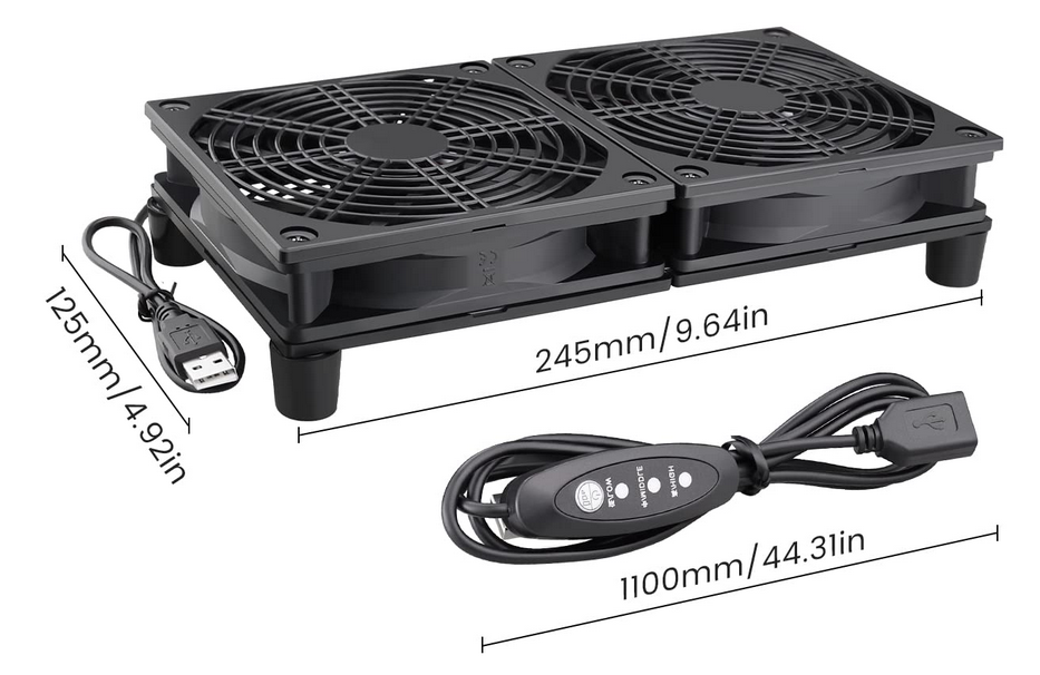 a set of usb powered fans