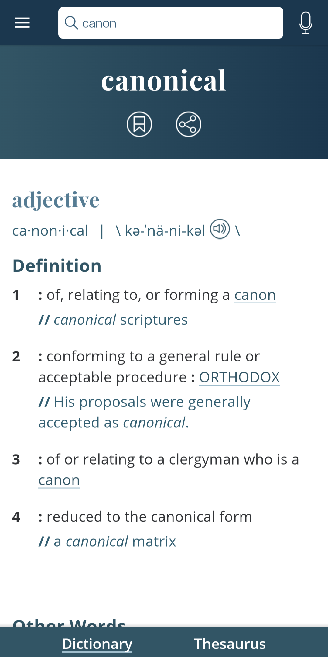 app page for canonical